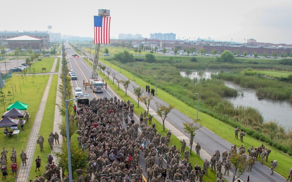 22 Years Later, Soldiers Remember 9/11 During Installation Ruck March
