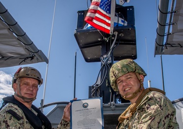 MSRON 11 Conducts Underway Re-Enlistment during Drill Weekend Training