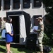 The Honorable Kristyn Jones visits with the 435th Air Ground Operations Wing