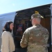 The Honorable Kristyn Jones visits with the 435th Air Ground Operations Wing