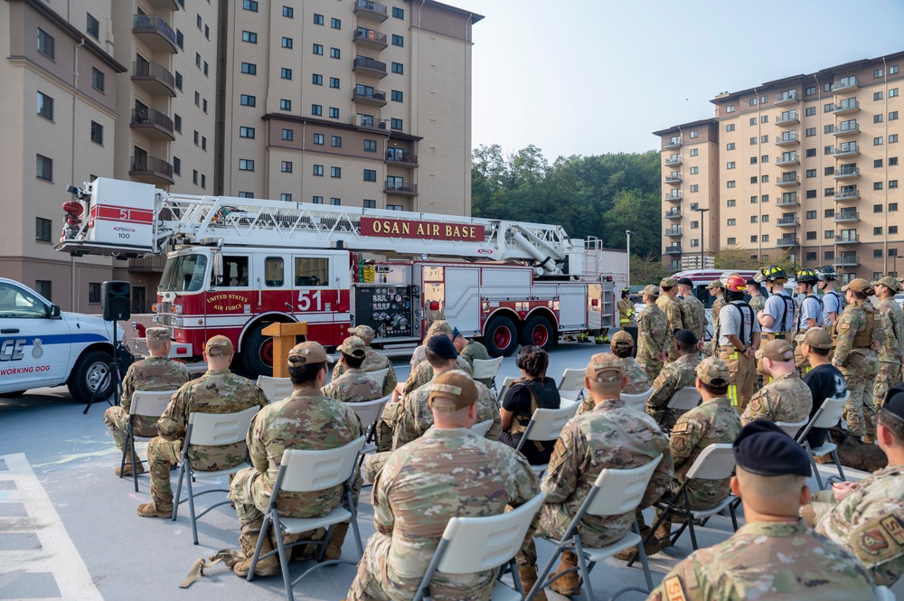 Osan honors 9/11 responders with stair climb