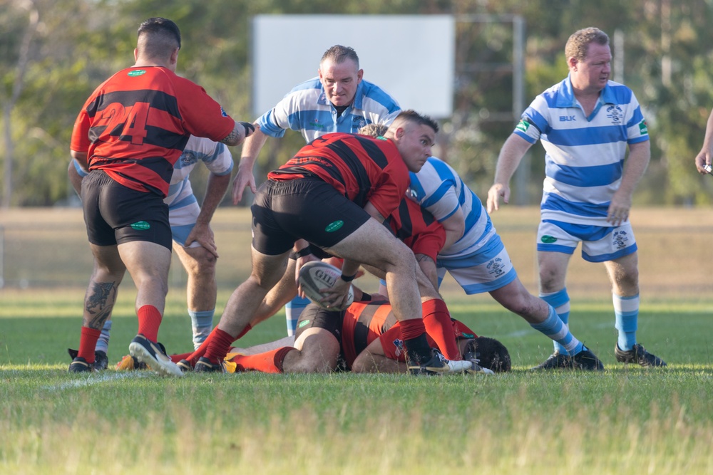 MRF-D plays rugby against the Darwin Stray Cats