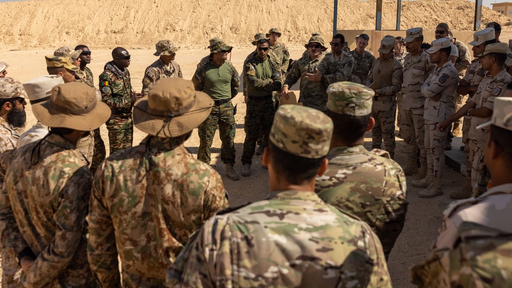 Bright Star 23: Partner Nation Service Members Conduct in Sniper Range