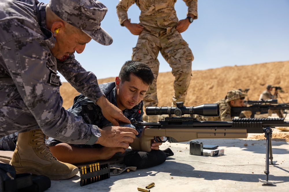 Bright Star 23: Partner Nation Service Members Conduct in Sniper Range