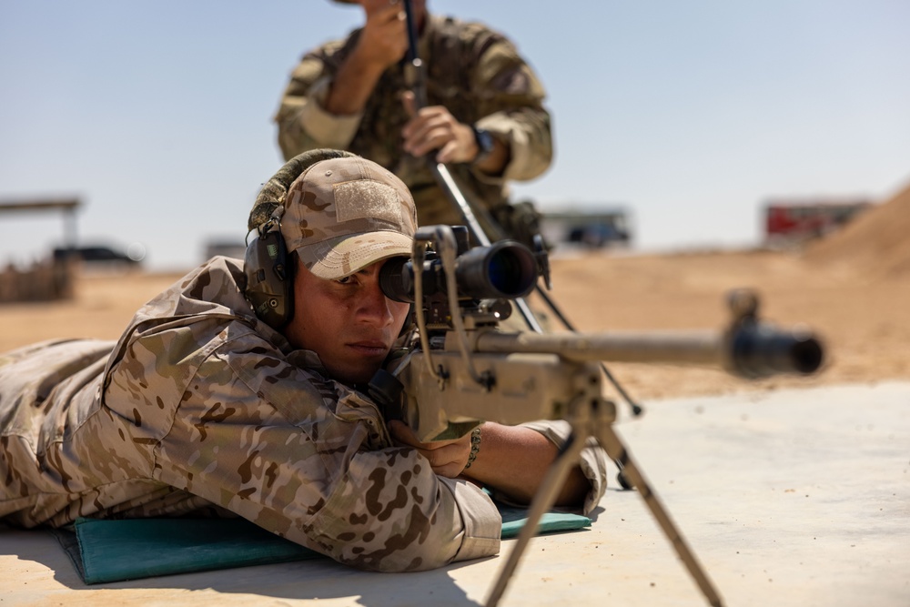Bright Star 23: Partner Nation Service Members Conduct in Sniper Range