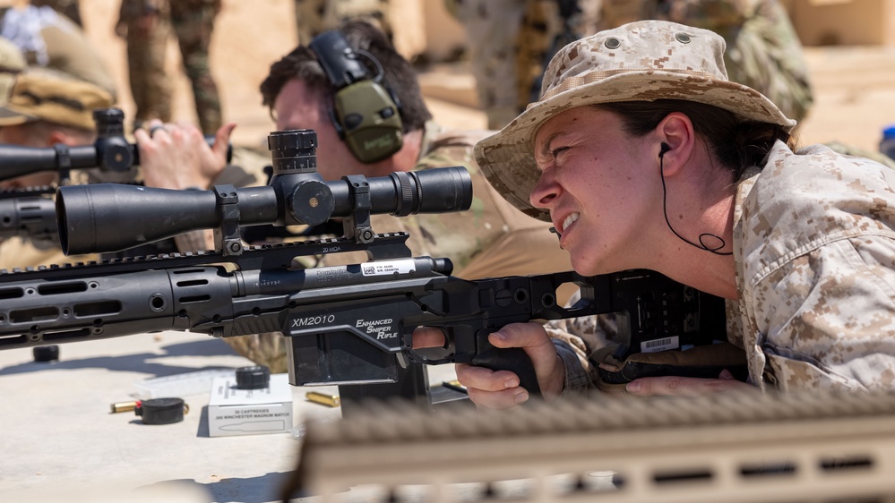 Bright Star 23: Partner Nation Service Members Conduct in Sniper Range