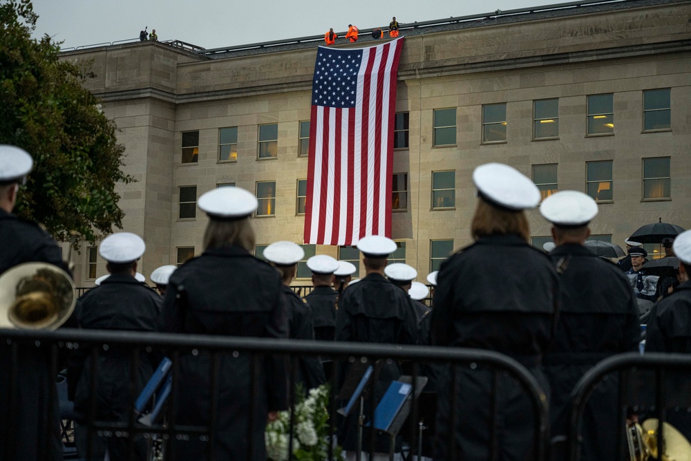 Pentagon 9/11 Flag Unfurling