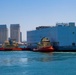 Abraham Lincoln barge departs San Diego