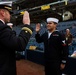 Abraham Lincoln Sailor reenlists at Petco Park