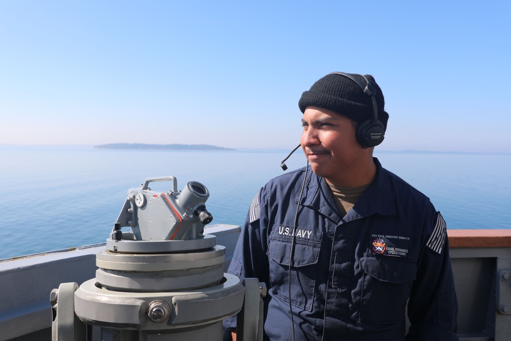 USS Paul Ignatius Crosses Great Belt Strait