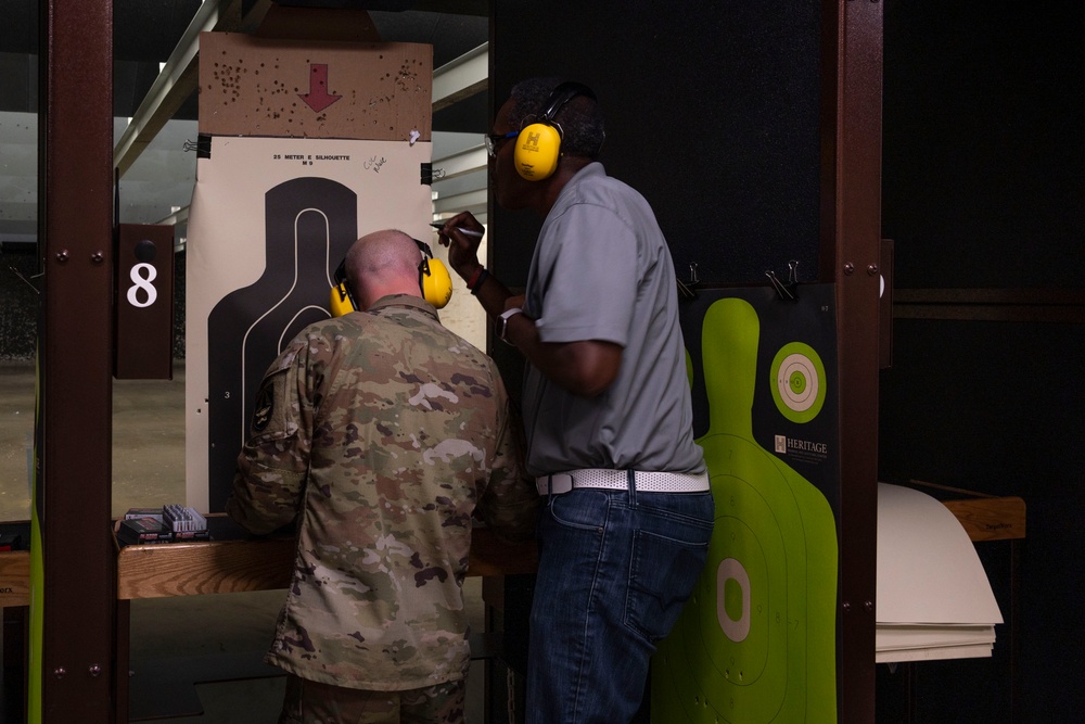 Soldier Scientists on-target during pistol range day