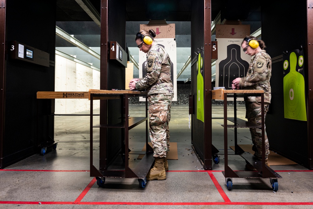 Soldier Scientists on-target during pistol range day