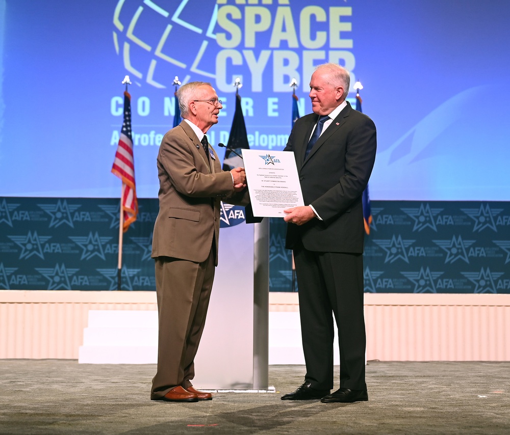 Secretary of the Air Force Receives Symington Award