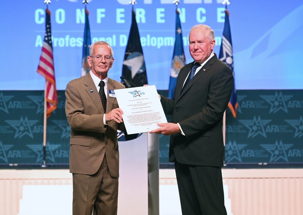 Secretary of the Air Force Receives Symington Award