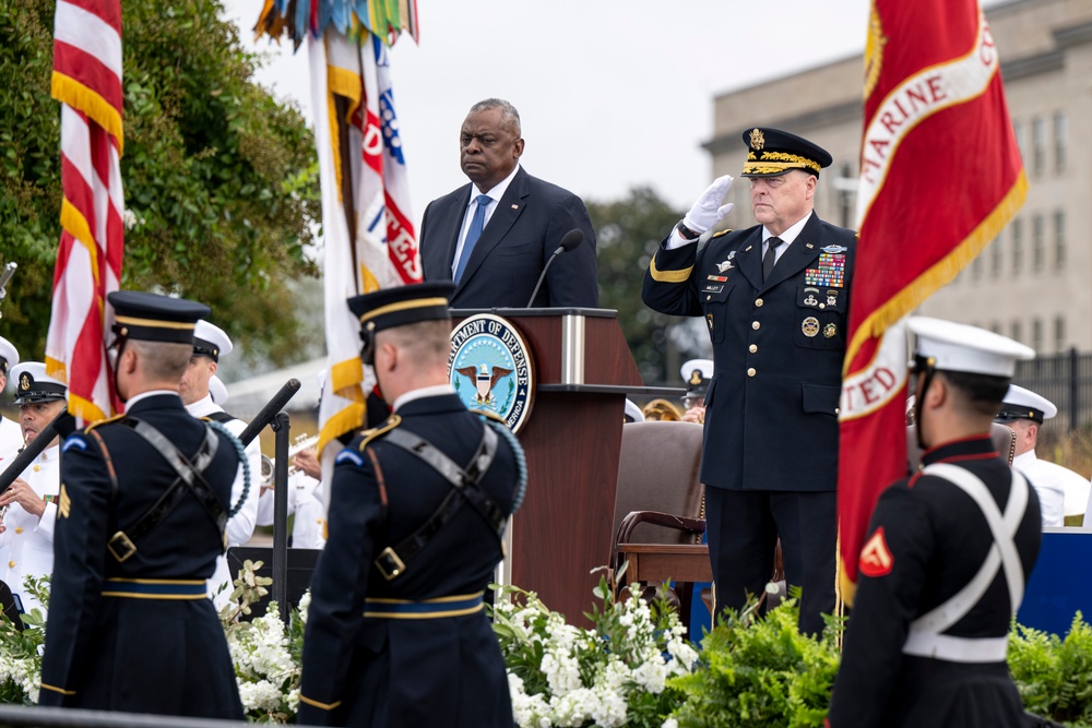 SD, CJCS Attend 22nd Annual 9/11 Pentagon Memorial Service