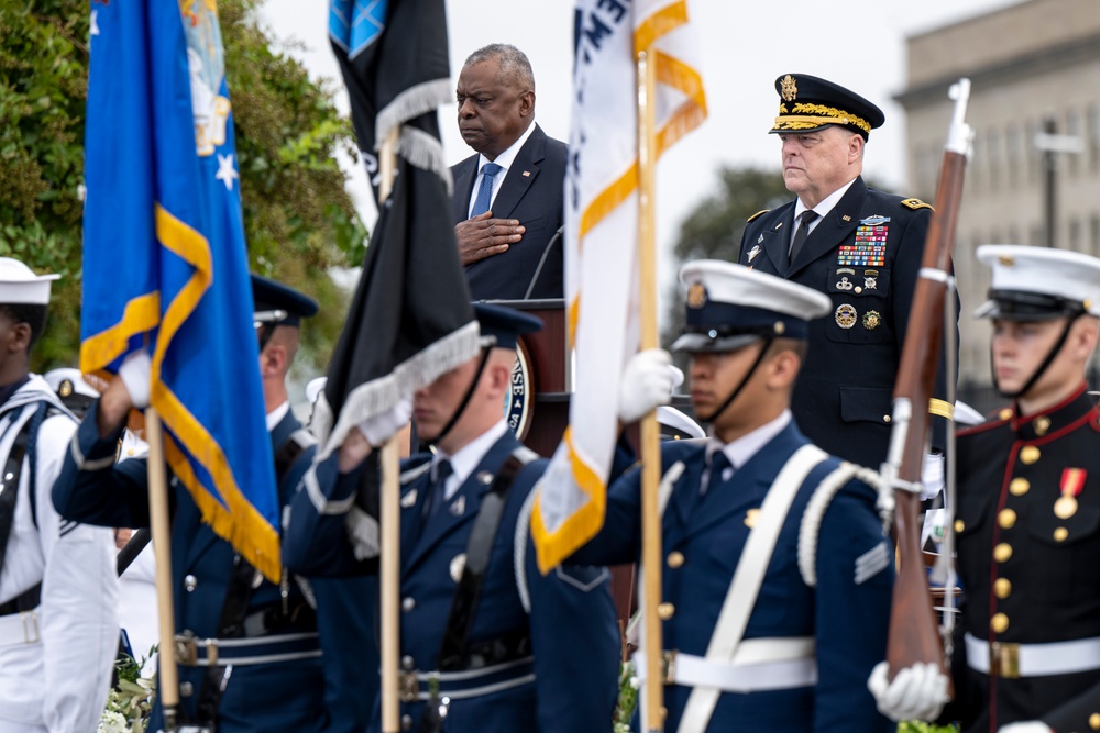 SD, CJCS Attend 22nd Annual 9/11 Pentagon Memorial Service