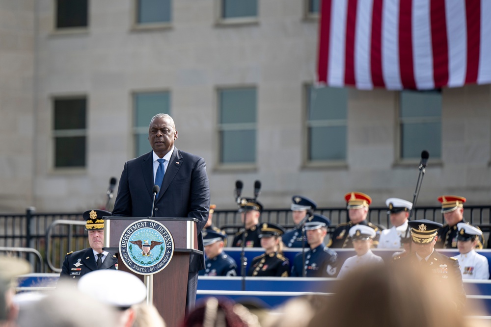 SD, CJCS Attend 22nd Annual 9/11 Pentagon Memorial Service