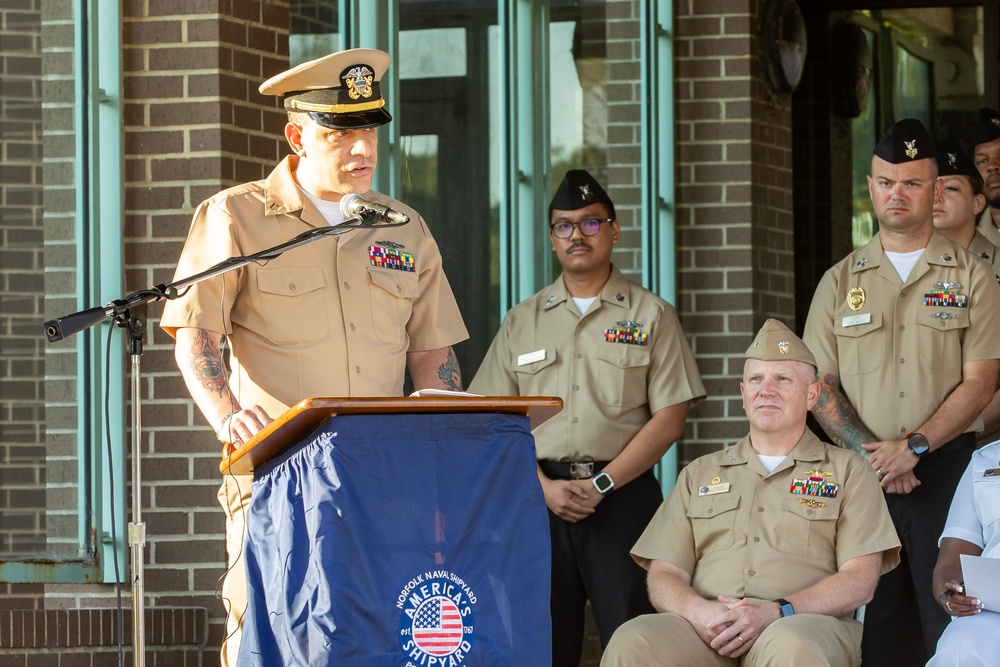 Norfolk Naval Shipyard Pauses In Reflection During Annual Patriot Day Remembrance Ceremony