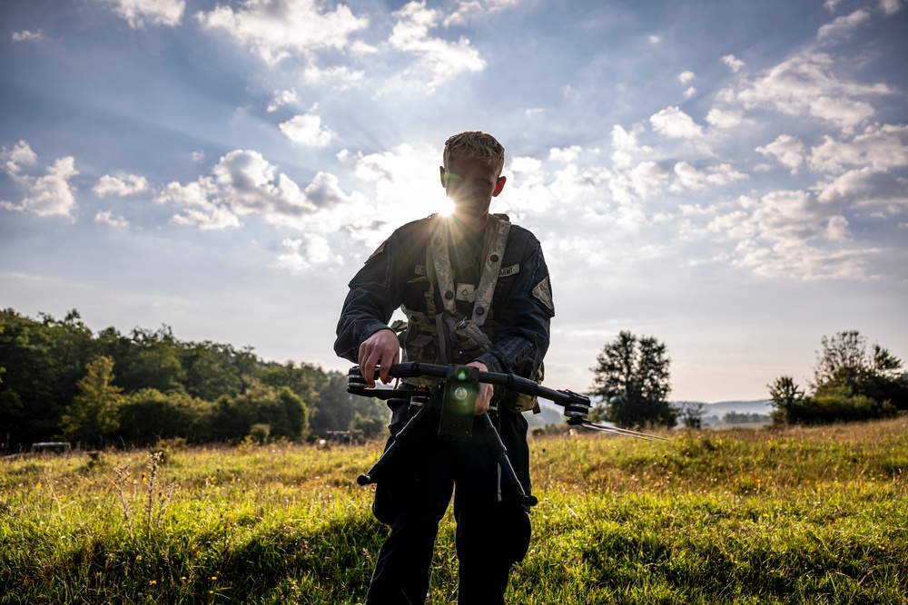 Drones test multinational forces from the sky at Saber Junction 23