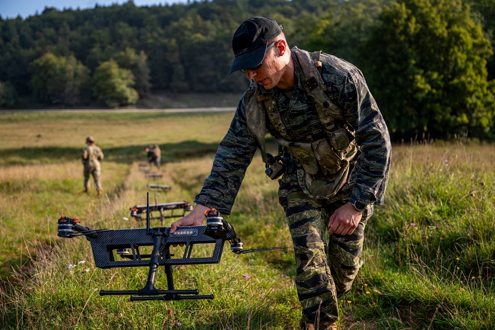 Drones test multinational forces from the sky at Saber Junction 23