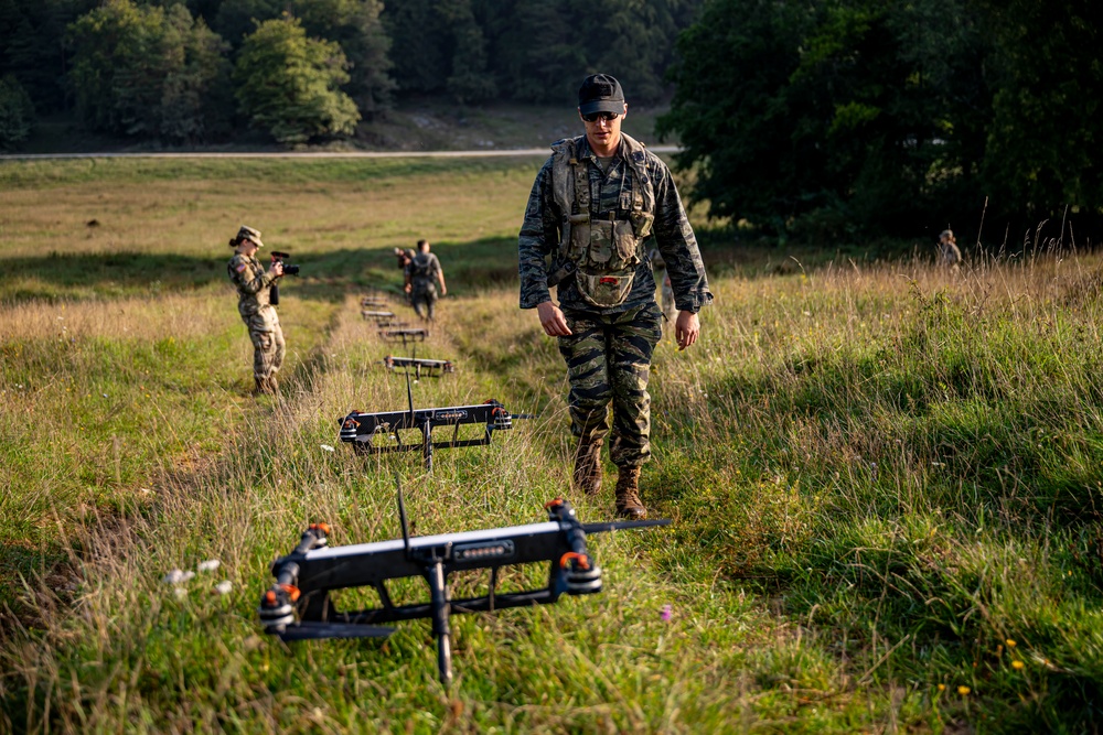 Drones test multinational forces from the sky at Saber Junction 23