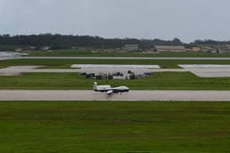 MQ-4C Triton lands on Andersen Air Force Base