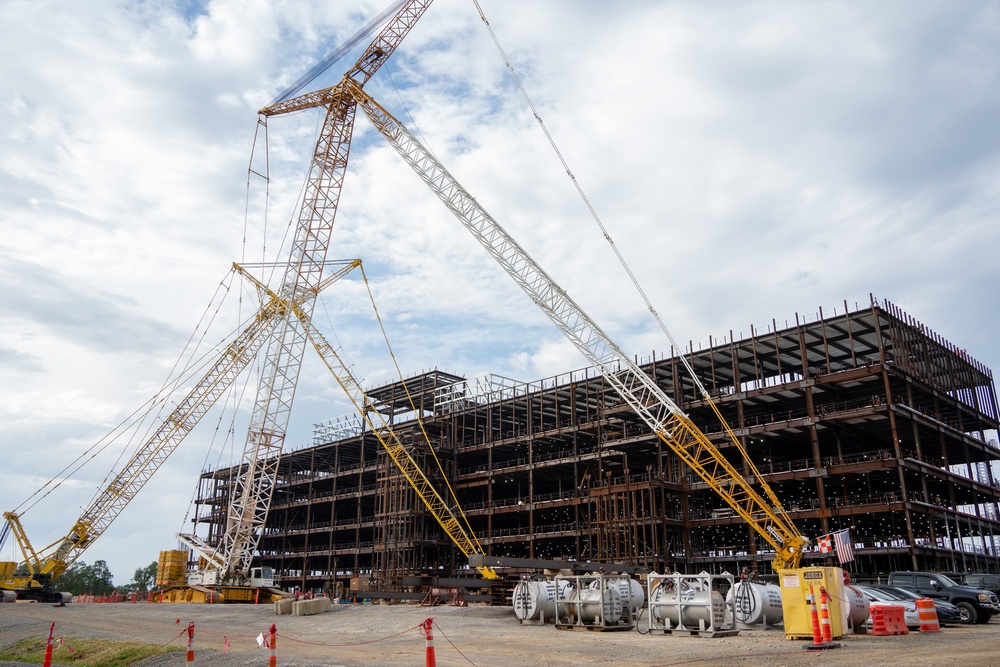 Construction continues at the Louisville VA Medical Center Sept. 6, 2023