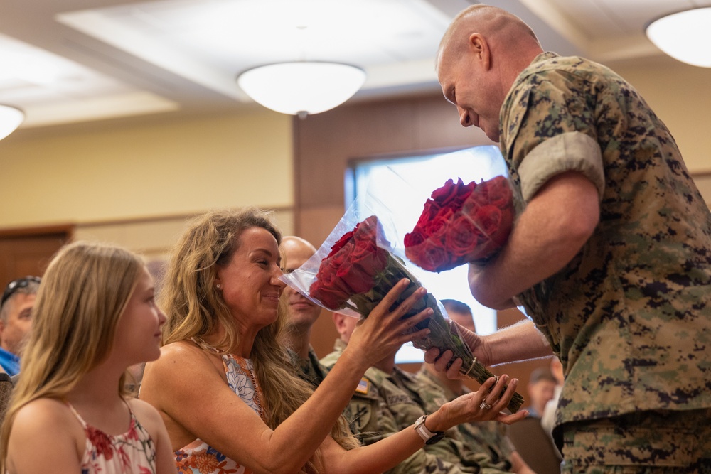 U.S. Marine Corps Gunnery Sergeant Dustin Kirkland Retirement Ceremony