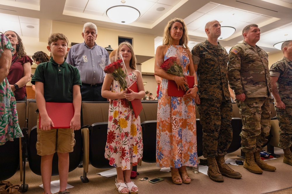 U.S. Marine Corps Gunnery Sergeant Dustin Kirkland Retirement Ceremony