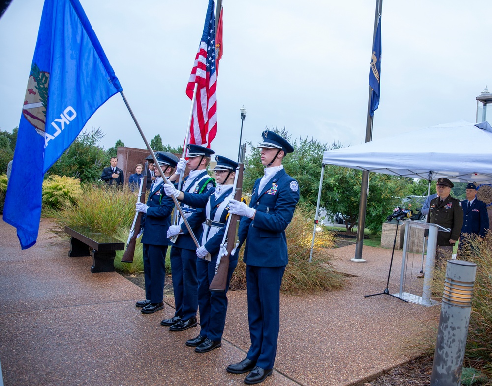 Oklahoma Governor Kevin Stitt holds 9/11 Remembrance Ceremony
