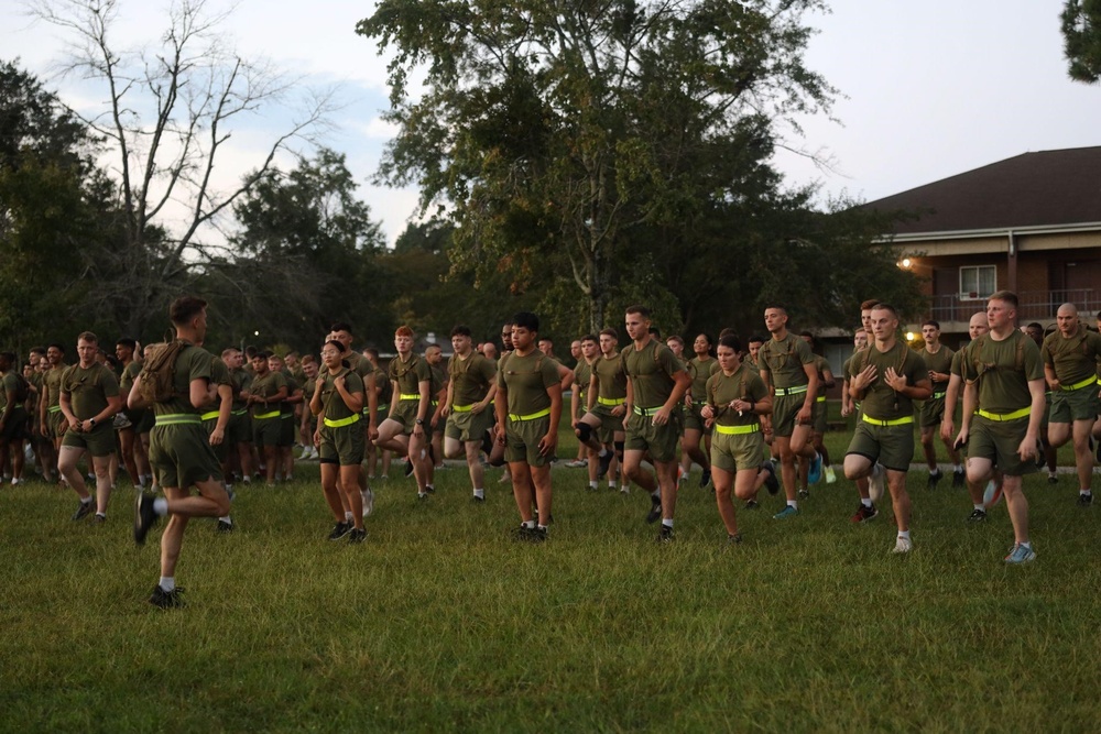 Marines with Combat Logistics Regiment 2 Run to Remember 9/11