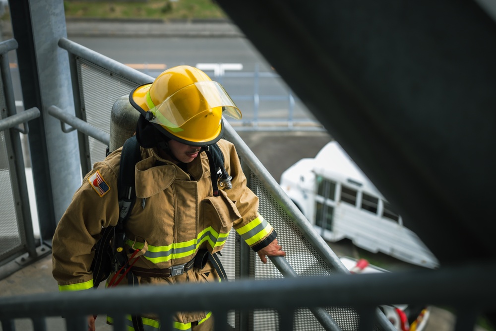 Marine Corps Air Station Iwakuni Conducts 9/11 Memorial Stair Climb