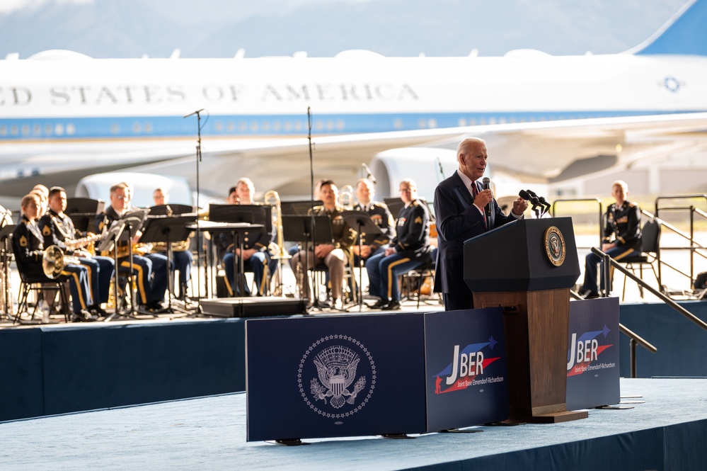 U.S. President Joe Biden visits JBER for 9/11 remembrance ceremony