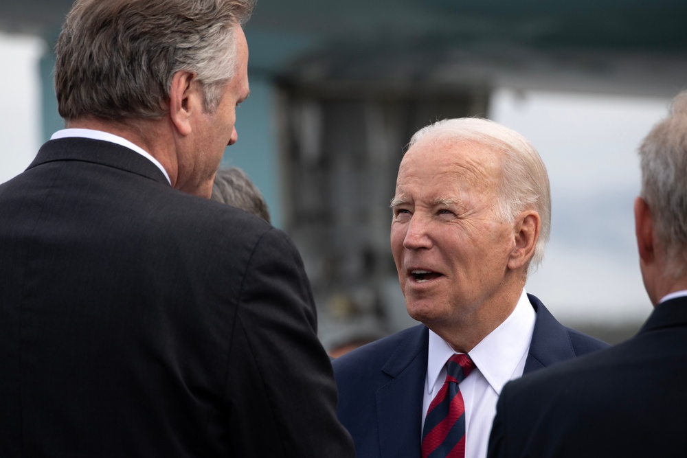 President Joe Biden visits JBER for 9/11 remembrance ceremony