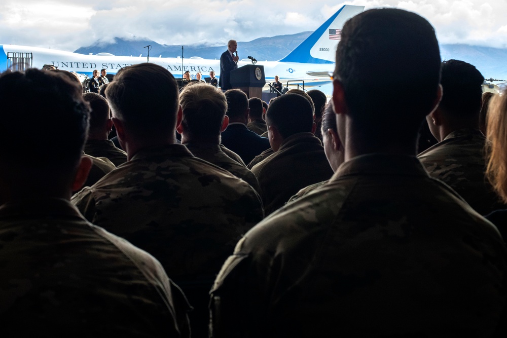 U.S. President Joe Biden visits JBER for 9/11 Remembrance Ceremony