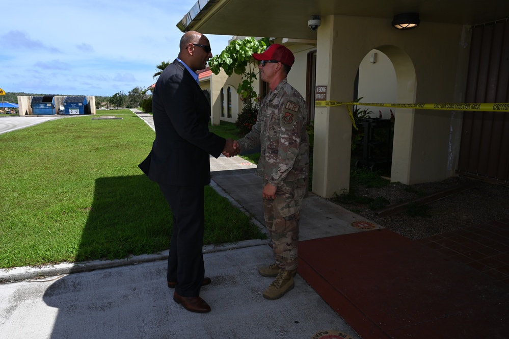 Dr. Ravi Chaudhary visits Andersen AFB