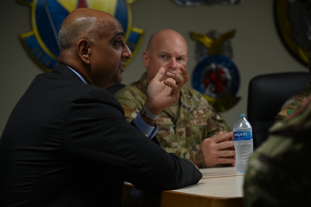 Dr. Ravi Chaudhary visits Andersen AFB