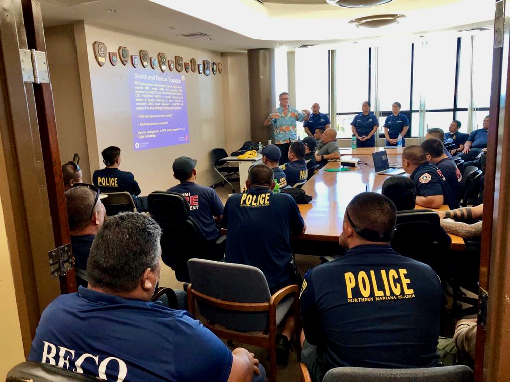 U.S. Coast Guard Forces Micronesia/Sector Guam and CNMI agencies successfully conduct a joint search and rescue exercise