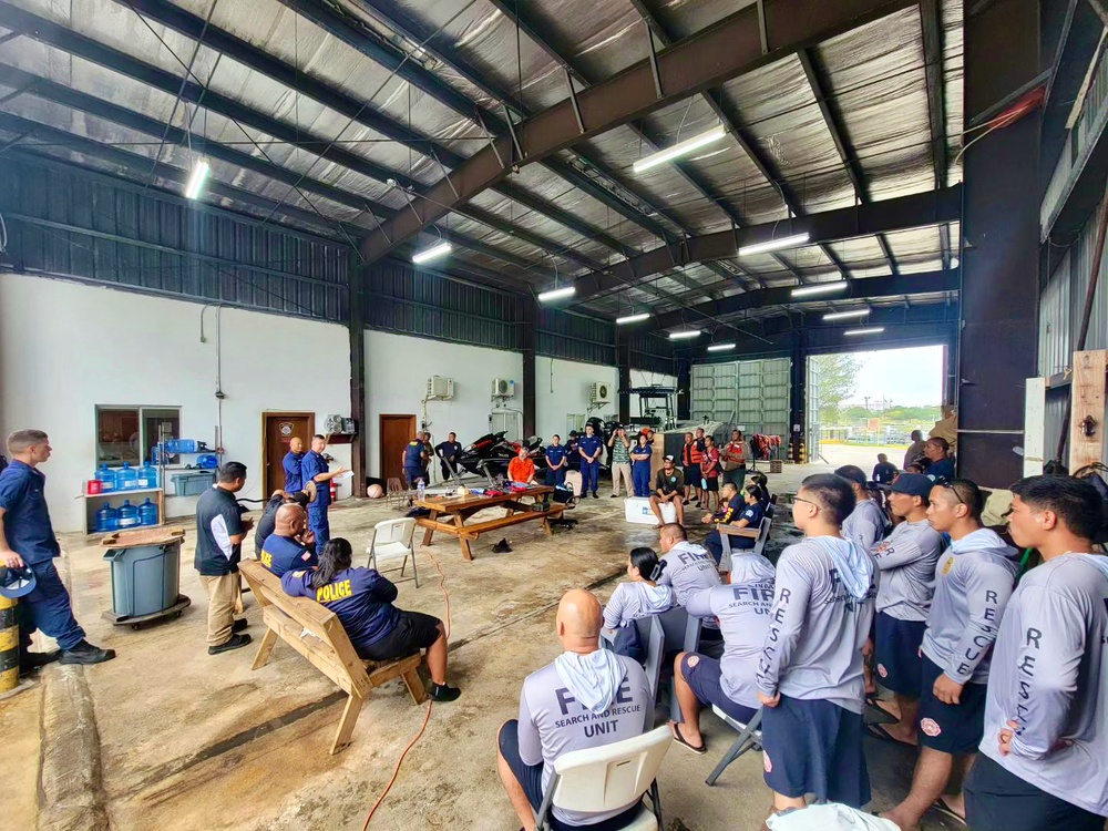 U.S. Coast Guard Forces Micronesia/Sector Guam and CNMI agencies successfully conduct a joint search and rescue exercise