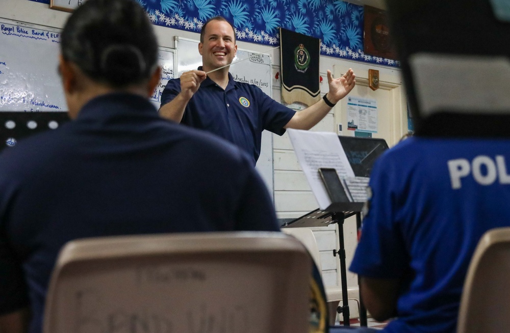 Pacific Partnership 2023 Band Rehearsal with the Royal Samoa Police Band