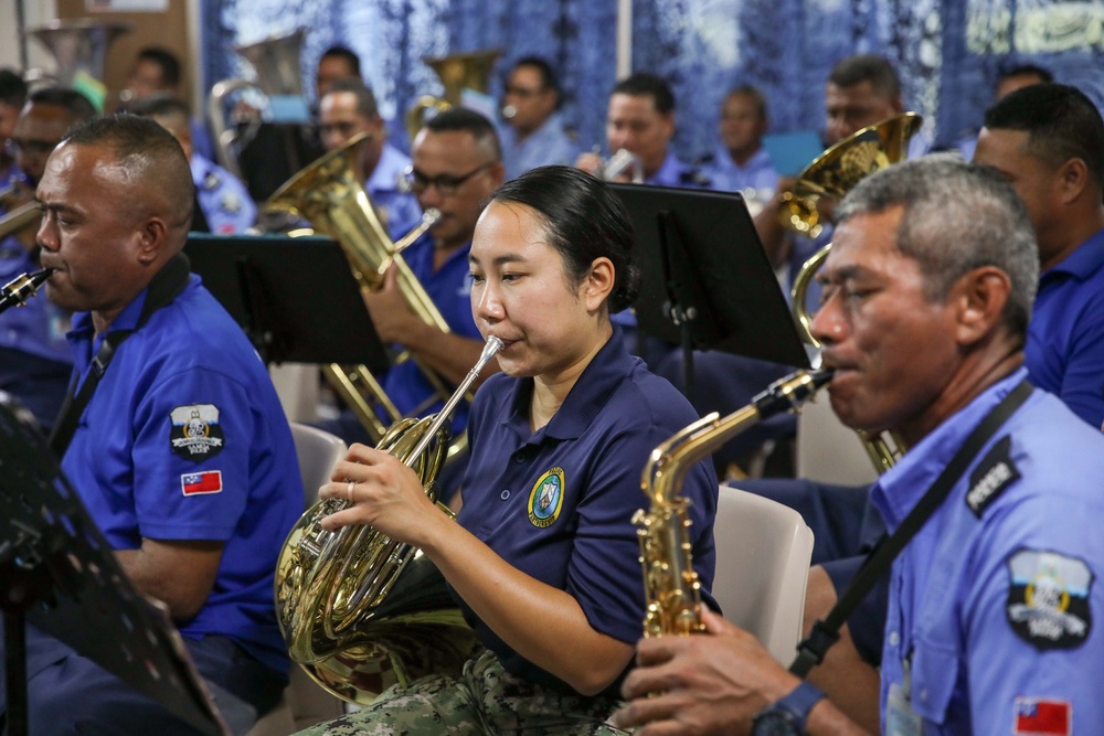 Pacific Partnership 2023 Band Rehearsal with the Royal Samoa Police Band