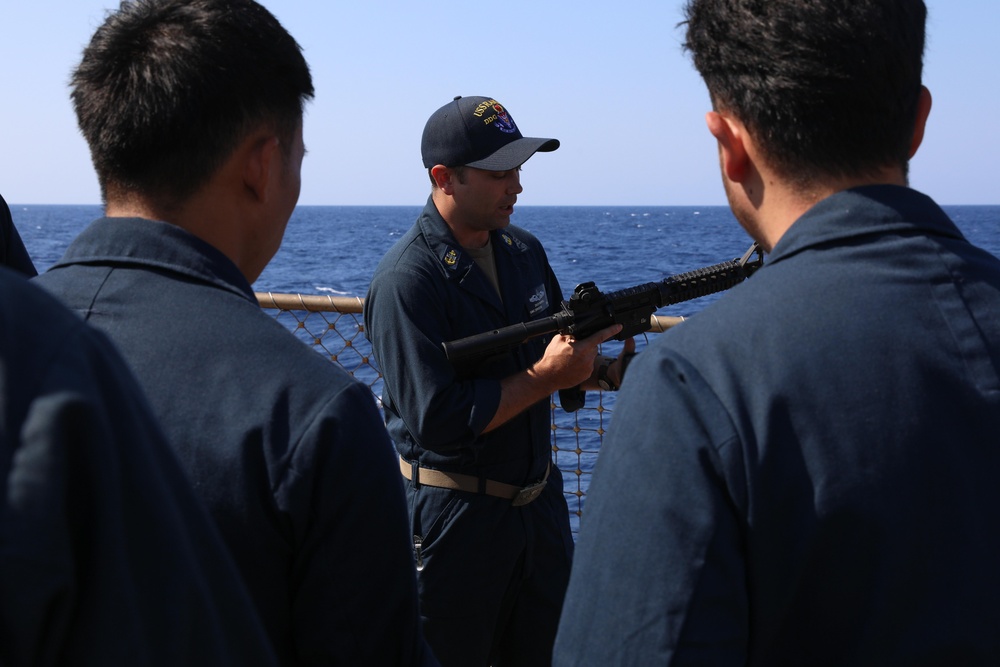 Weapons Familiarzation Onboard USS Ramage
