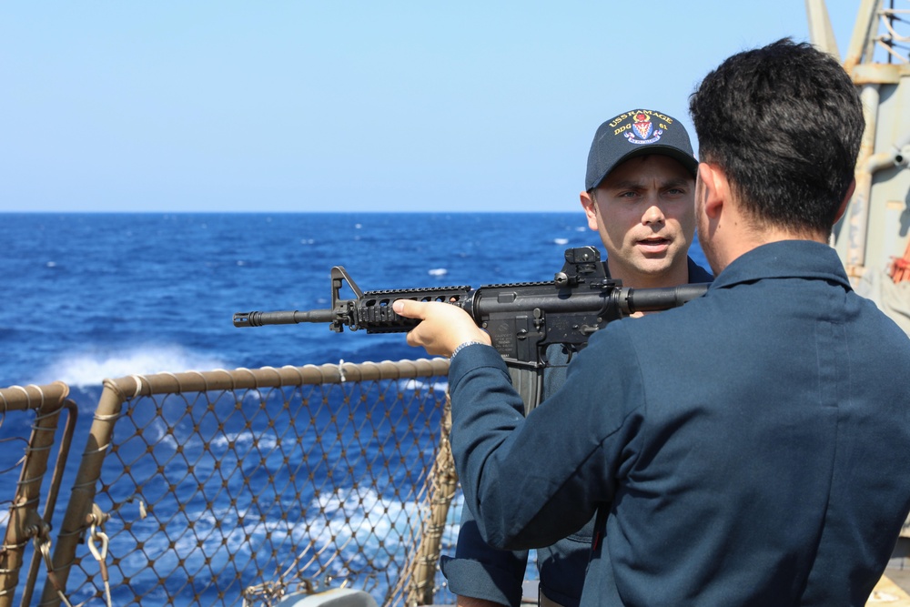 Weapons Familiarzation Onboard USS Ramage