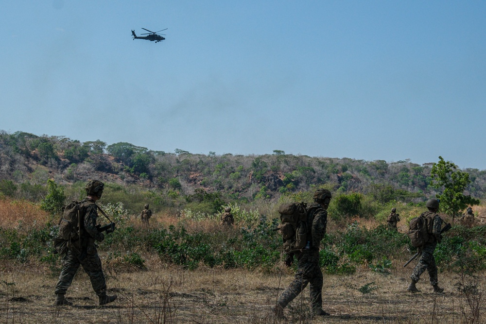 MRF-D Marines conduct combined arms live fire exercise during Super Garuda Shield 2023