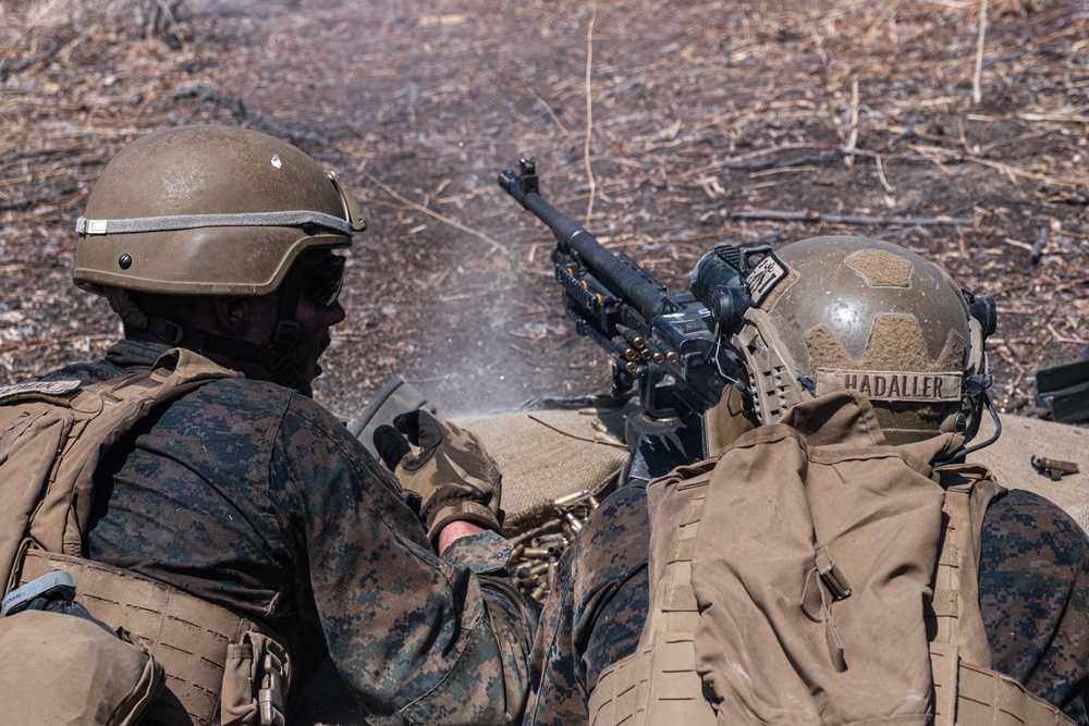 MRF-D Marines conduct combined arms live fire exercise during Super Garuda Shield 2023