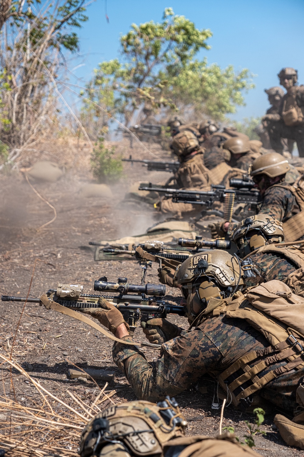 MRF-D Marines conduct combined arms live fire exercise during Super Garuda Shield 2023