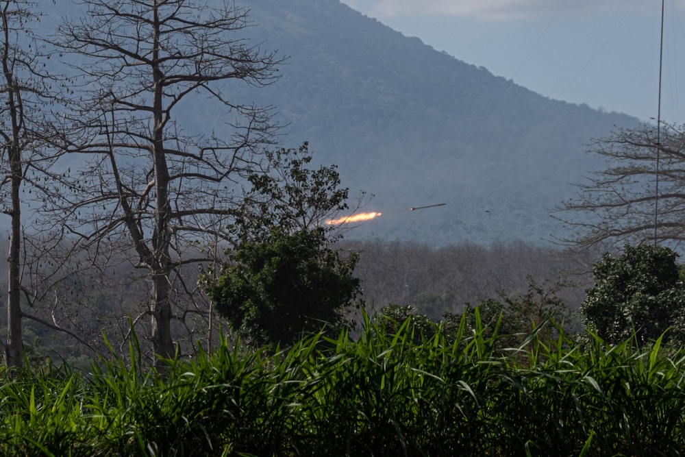 MRF-D Marines conduct combined arms live fire exercise during Super Garuda Shield 2023