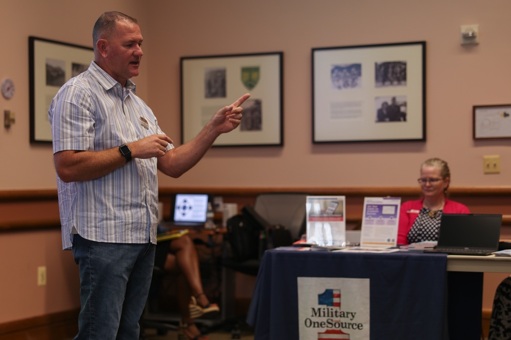 Military Family Life Counselors hold annual brief at Library of the Marine Corps