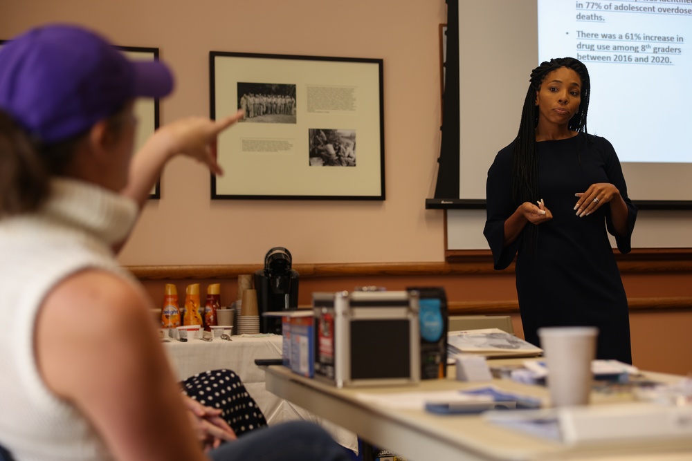 Military Family Life Counselors hold annual brief at Library of the Marine Corps