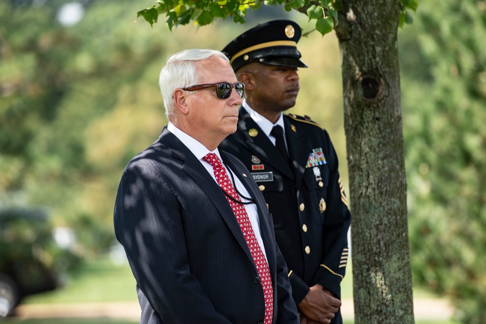 Annual 9/11 Commemoration Wreath-Laying Ceremony at the Pentagon Group Burial Marker in Section 64